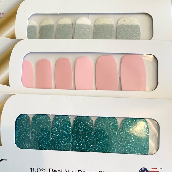 NEW SEALED Lot of 6 Color Street 100% Real Nail Polish Strips + Free Accents - Picture 2 of 7